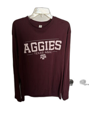 Texas A&M Aggies Shirt Long Sleeve Mens Size Large